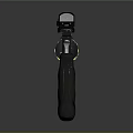 Black Revolver with Mounted Scope and Tactical Light in Modern Firearm Design