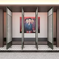 Modern Interior Design With Stylish Folding Doors And Decorative Wall Art