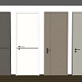 Modern Hinged Doors With Various Color Options And Wood Grain Texture Design