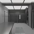 Modern Clothing Store Interior With Open Layout And Hanging Clothes