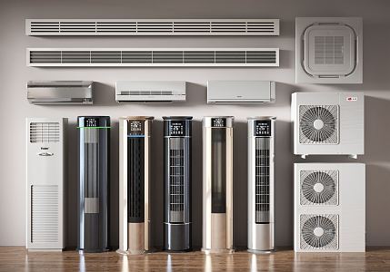 modern air conditioning 3d model