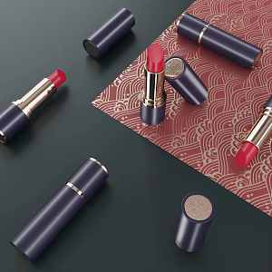 Lipstick Cosmetics Skincare National Tide 3d model