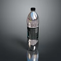 Household Transparent Plastic Water Bottle With Black Label For Daily Use