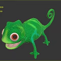 Lizard Anime Lizard Chameleon Cartoon Lizard Reptile Cold Blooded Animal Reptile Class 3d model