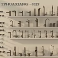 TPHUAXIANG Faucet Collection with Various Styles on Multiple Shelf 3d model