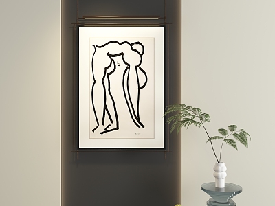 Abstract Hanging Paintings model