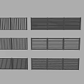Modern Slatted Fence Designs With Horizontal And Vertical Patterns For Outdoor Garden Use