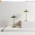 Modern Table Lamp Macron Color Table Lamp Combination 3d model