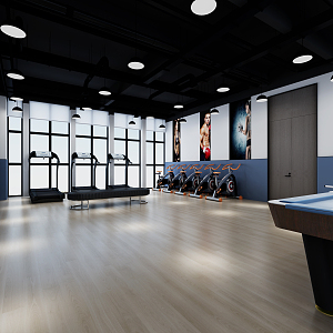 Modern Gym 3d model