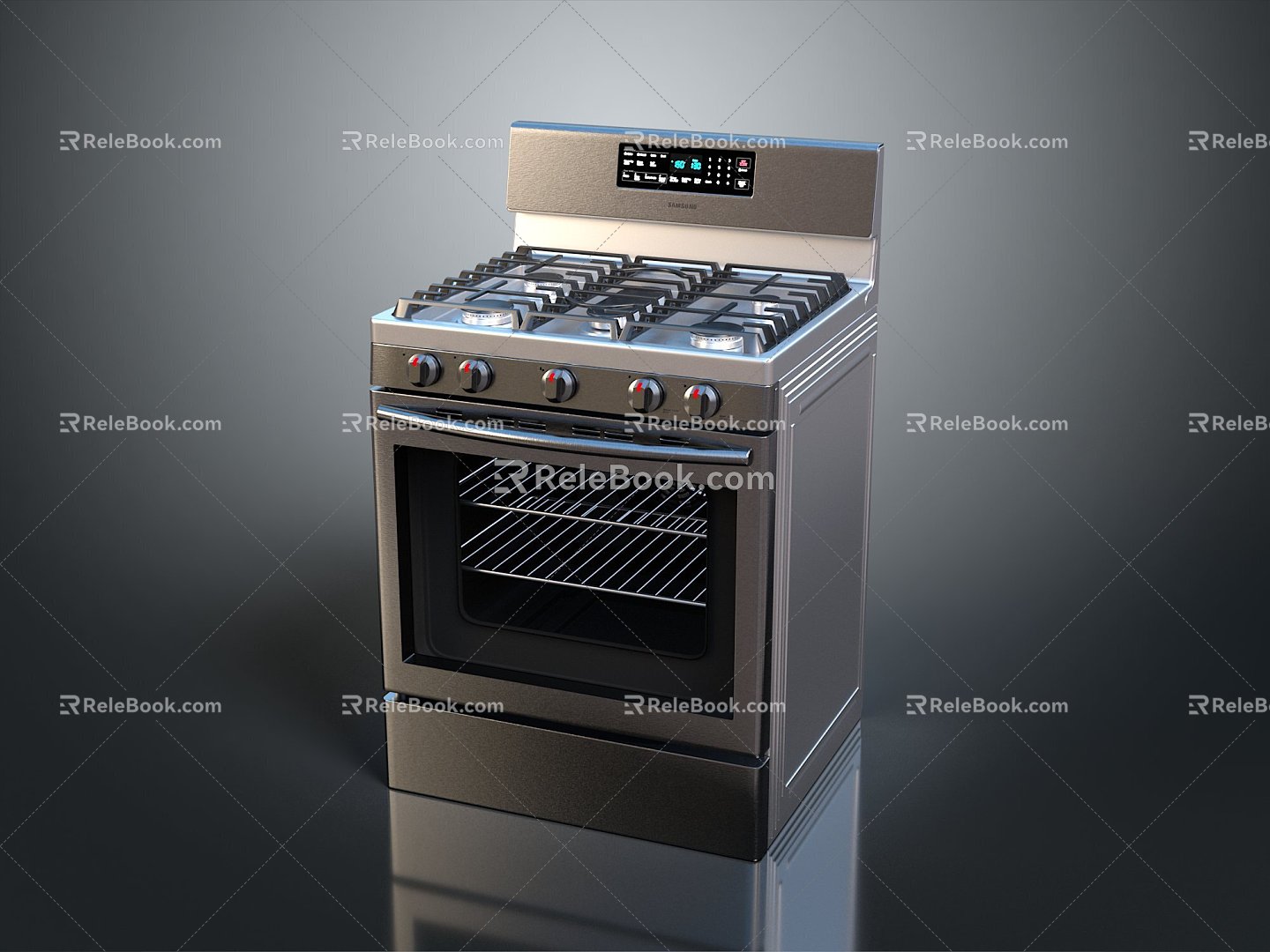 Gas Stove Gas Stove Kitchenware Gas Stove Living Supplies Living Articles Realistic 3d model