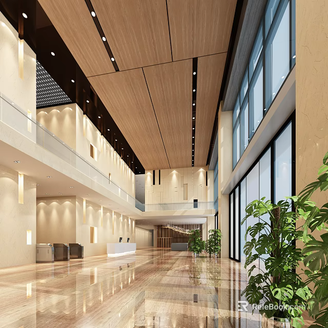 Modern Shower Sauna Interior Design With Wooden Ceiling Glass Walls And Relaxing Seats 3d model 