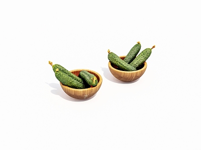 Vegetable cucumber 3d model