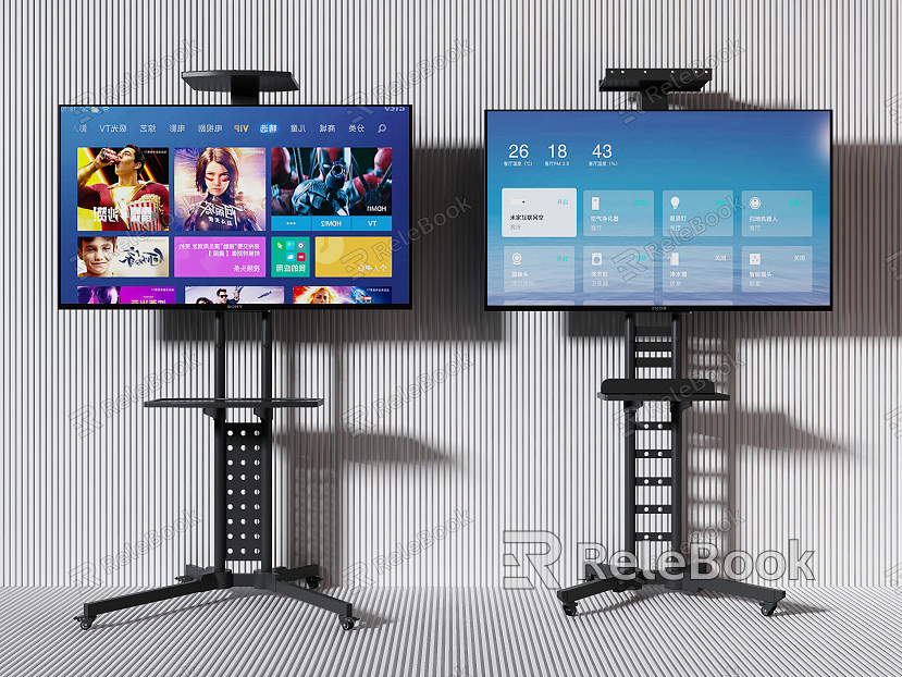 Modern bracket TV stand model