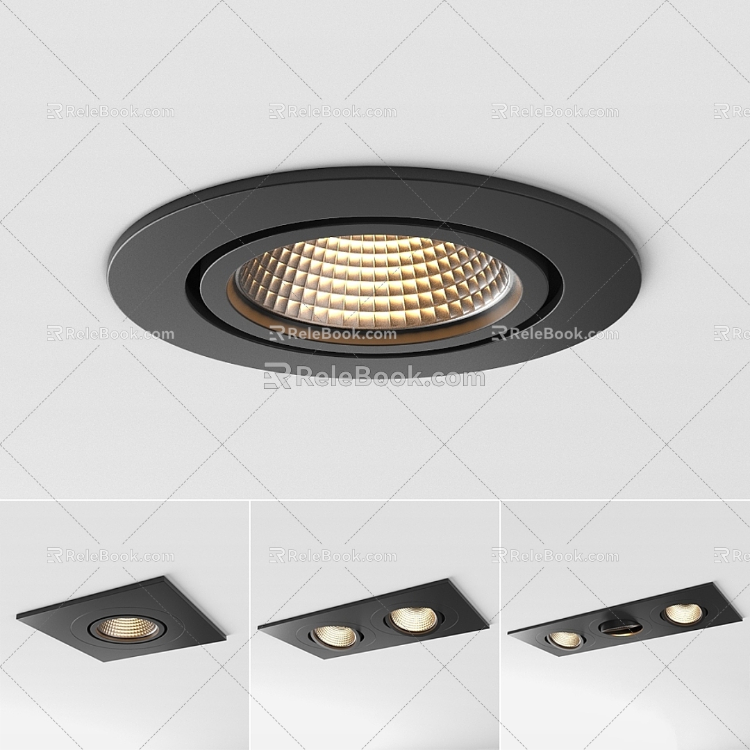 Modern Downlight Spot Light Modular Fixture K77 led spot Recessed 3d model