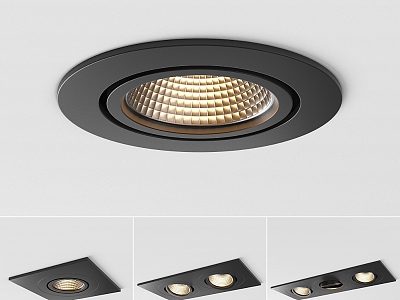 Modern Downlight Spot Light Modular Fixture K77 led spot Recessed 3d model