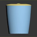 Modern Blue Cup With Gold Rim For Daily Household Use And Decor