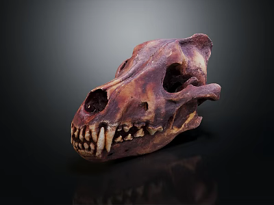 Medical Device Animal Skull Anatomical Model With Detailed Structure For Veterinary Teaching And Research 3d model