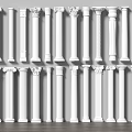 European Roman Column Gypsum Column Decorative Column 3d model