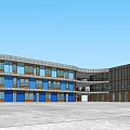 Modern Kindergarten Architecture Kindergarten Sales Office Architecture Commercial Architecture Exhibition Art Gallery Architecture 3d model