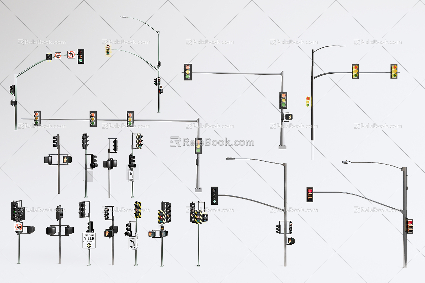 Modern Traffic Lights Traffic Lights 3d model