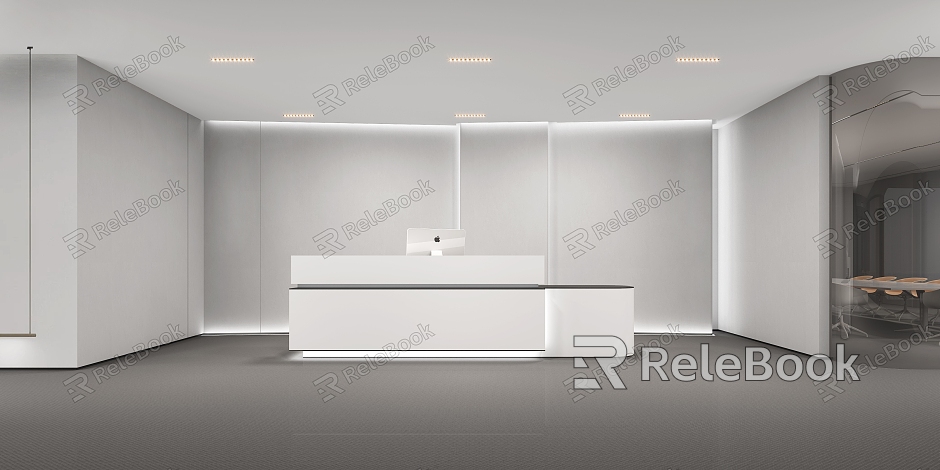 Office foyer front desk model