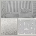 modern square carpet 3d model