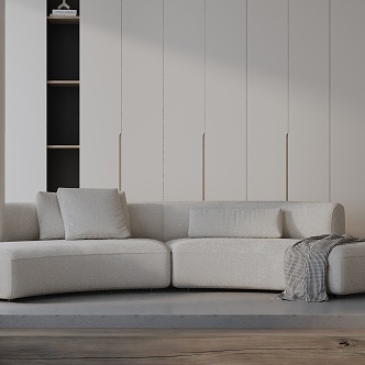 Three-seat sofa 3d model