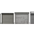 Different Styles Of Metal Roller Shutters With Textured And Smooth Surfaces