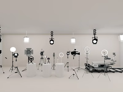 Modern photographic equipment photographic equipment portfolio 3d model