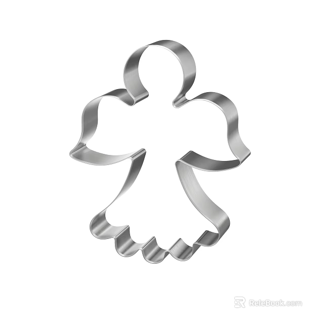 Stainless Steel Gingerbread Man Cookie Cutter Kitchen Tool for Holiday Baking Pastry Shaping 3d model 