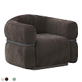 single sofa leisure sofa 3d model