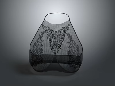 Underwear Bra Full Cup Bra Strapless Bra Silk Cotton Padded Bra Seamless Bra 3d model