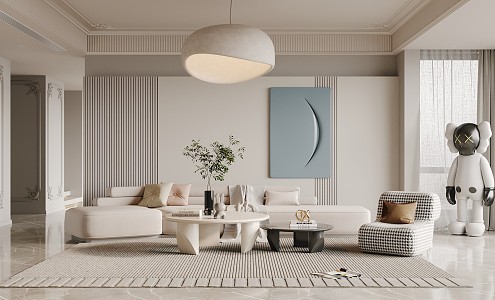 modern living room 3d model