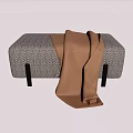 Modern sofa stool 3d model