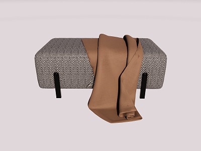 Modern sofa stool 3d model