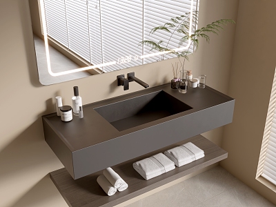 Modern Bathroom Cabinet Bathroom Basin Bathroom Ornaments 3d model