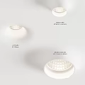 Modern White Ceiling Mounted Downlights And Spotlights Lighting Fixtures For Interior Design