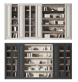 Jane European Bookcase 3d model