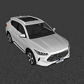White Modern SUV Vehicle Featuring Sleek Body Design Stylish Front Grille And Alloy Wheels