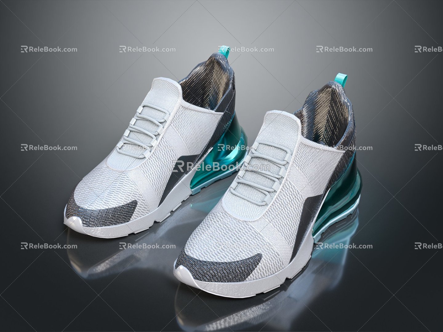 Modern sneaker Running Shoes 3d model