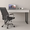 Modern desk chair desk chair combination computer 3d model