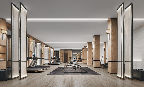 New Chinese Gym 3d model