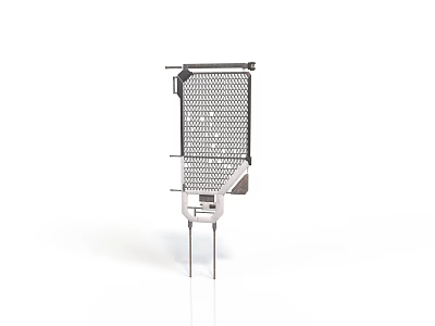 Durable Industrial Metal Grid Equipment With Stand And Mounting Frame 3d model