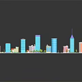 Diverse Architectural Models Featuring Tall Buildings Low Rise Structures Green Areas And Street Layouts