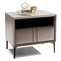 Modern Stylish Nightstands With Drawers Cabinets Metal Legs And Tray Decor