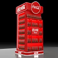 Supermarket display shelf end rack 3d model