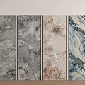 Various Textured Wall Panels With Gray Beige Blue And Marble Stone Texture For Interior Design