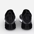 Black And Gray Nike Shoes With Mesh Upper Air Cushion And White Sole