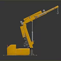 Sturdy Yellow Lifting Function Vehicle Equipped With Mechanical Arm And Hook For Heavy Lifting Tasks
