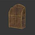 Wooden Home Storage Shelf With Two Shelves For Organizing Daily Items